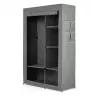 RAYEN Fabric Wardrobe 105 x 45 x 161 cm Grey