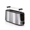 ALPINA ALP-SI-47351 2-Slice Toaster, 1000 W, Silver Stainless Steel, 6 Browning Levels, Defrost, Reheat, High Lift, Removable Crumb Tray