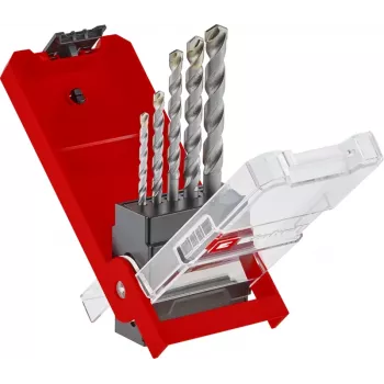 Einhell 38050 Tungsten Carbide-Tipped Masonry Drill Bit Set, 5-Piece (4-10 mm)