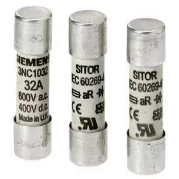 Siemens Cylindrical Fuse Link 16A 600V AC gG 10x38mm 3NC1016
