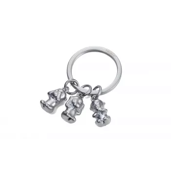 Troika KR17-18/MA Silver Keyring Made of Cast Aluminium with Figure