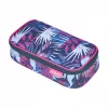 herlitz be.bag beatBox Indigo Flowers Pencil Case, Polyester, XXL Zip Main Compartment, 1 Piece 400197550