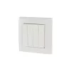 Eaton xComfort RF Wireless Wall Switch with 4 Buttons, Battery-Operated, Pure White (173413)