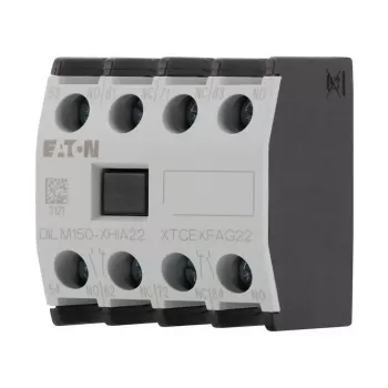 Eaton DILM150-XHIA22 Auxiliary Contact Block, 2NO+2NC, Front Mounting, Screw Terminals 283464