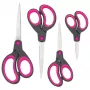 Rapesco Soft Grip Scissors Set, 4 Pieces (1575)