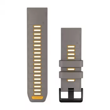 Garmin QuickFit 26 mm Silicone Band for Watch Slate Grey/Yellow 010-14508-02