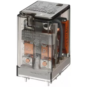 Finder 55.12.9.012.0000 Industrial Relay, 12 V DC Coil, 2 Changeover, 10 A