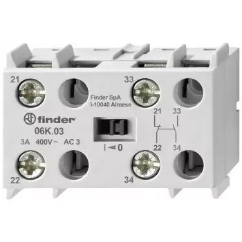 Finder Auxiliary Contact Module for 6K.04 Series Monitoring Relays (06K.03)