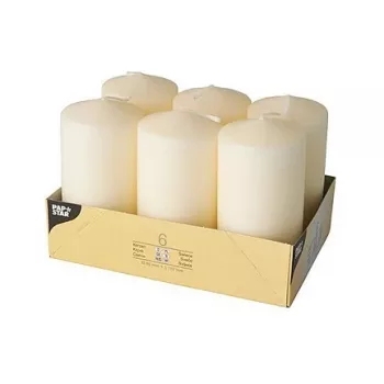 PAPSTAR pillar candle 11.5 cm cream
