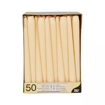 Papstar candles 25 cm, champagne