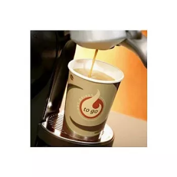 STARPAK To Go Disposable Coffee Cups 0.2 L, 50 Pieces, White