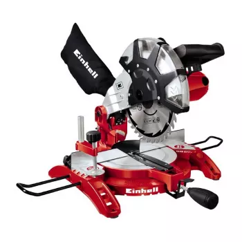 Einhell TC-MS 2513 L Mitre and Pull Saw, 1600 W, 250 mm Saw Blade, Laser Guide, Red