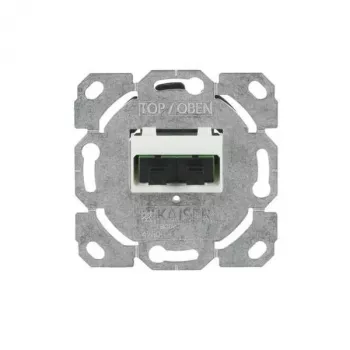 BUSCH-JAEGER Fibre Optic Subscriber Connection Box 0244/22SC UP, SC Simplex, 2 Ports, Flush-Mounted, Alpine White (2CKA000230A0487)