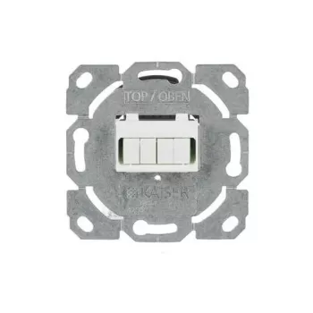Busch-Jaeger LC Duplex Fibre Optic Wall Socket, Flush-Mounted, 2CKA000230A0486
