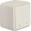 Hager WNC300B Roller Shutter Series Switch Surface-Mounted 1-Pole with Arrow Symbols IP55