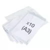 Rapesco ECO GRS A3 Document Wallets Transparent (10-Pack) 1817