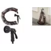 Bradas SPRING FLEX Coil Hose Set 15 m Extendable, Self-Retracting, with Spray Nozzle and Quick Connectors WSF15