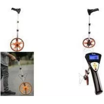 Bradas Digital Measuring Wheel with Telescopic Handle and Carry Bag, 318 mm Wheel, Illuminated LCD, DIY-MW10-D/CB