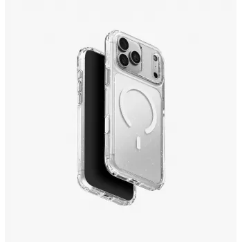 UNIQ LifePro Xtreme MagClick Charging Case for iPhone 18 Pro Max / 17 Pro Max – Transparent Glitter