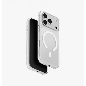 UNIQ Hybrid Case for iPhone 18 Pro / 17 Pro with Magclick Charging Airsuit Transparent
