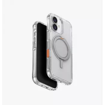 UNIQ Swivix Case for iPhone 17 with 360° Rotatable Kickstand, Transparent
