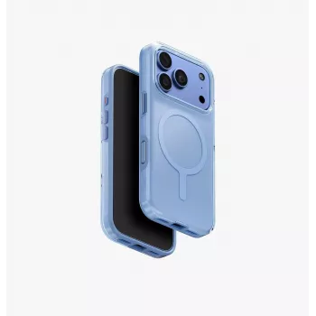 UNIQ Clario Magclick Charging Case for iPhone 18 Pro / 17 Pro, Blue