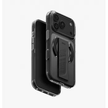 UNIQ Heldro Air Case for iPhone 18 Pro / 17 Pro MagClick Charging Tinted Smoke
