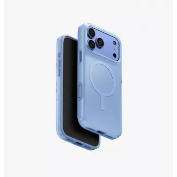 UNIQ Clario MagClick Charging Case for iPhone 18 Pro Max / 17 Pro Max – Blue