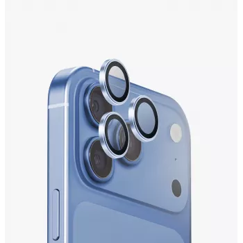 UNIQ Optix Aluguard (DX2) Camera Lens Protector for iPhone 18 Pro / iPhone 18 Pro Max – Blue with Applicator