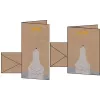 SIGEL Christmas Card A6 Polar Bear with Shooting Star, Kraft Cardboard 225 g/m², for Laser Printers and Copiers, 1 Piece (DS084)