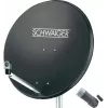 SCHWAIGER SAT System 80 cm 1 Participant Single-LNB Anthracite
