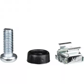 EFB ELEKTRONIK Cage Nut Set M6, 20 Pieces, Galvanised, Complete with Screws
