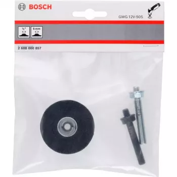 Bosch 2608000857 Backing Pad, 50 mm, Quick Lock, Black (for GWG 12V-50 S Professional)