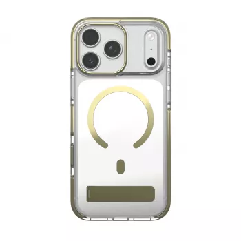 Zagg Santa Cruz Snap Metallic Case with Stand for iPhone 18 Pro Max / 17 Pro Max, Gold