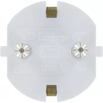 Kopp Schuko Plug, One-Piece Housing, up to 3x1.5 mm², 16A, 250V~, IP20 (16731N)