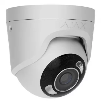 Ajax TurretCam HL Network Camera, 8 MP, 2.8 mm, White
