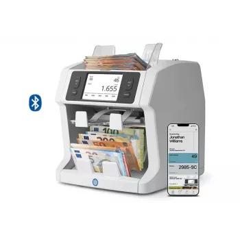 Safescan 2985-SC Banknote Counter, 2 Pockets, 7-Fold Verification