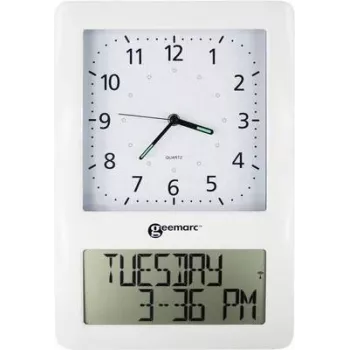 Geemarc VISO50 Radio-Controlled Wall Clock, White (VISO50_WH_VDE)