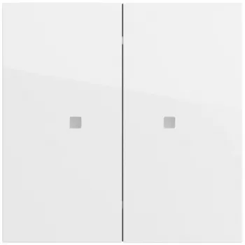 Gira OneKNX System 70 Rocker Switch, 2-Gang, Pure White (517370)