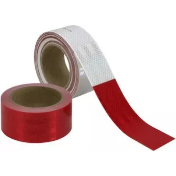 3M Diamond Grade 983-326 Reflective Tape, Red/White, 45.7 m x 50.8 mm (983326)