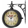 TFA 603011 Quartz Wall Clock, Antique, Black