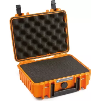 B&W 1000/O/SI Tool Case, Orange, Polypropylene (PP), Dust-resistant, Waterproof, 248.92 x 175.26 x 93.98 mm