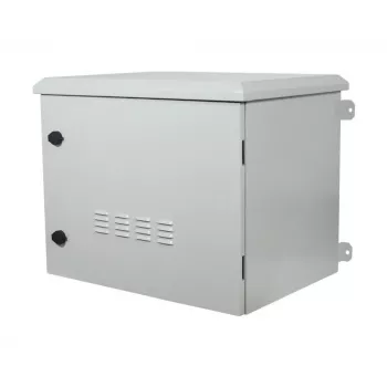 Allnet SO Series 19 inch 12U IP55 Wall Cabinet, 638 mm deep, with 4-fan Unit, Light Grey (ALL-SO03-6612-G-DGRAUV2)