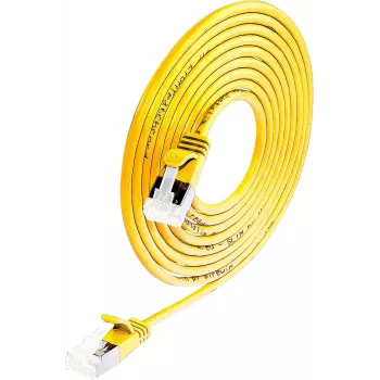 Wirewin Slim Cat6a U/FTP Patch Cable RJ45, 5 m, Yellow