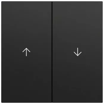 Gira 329474 Rocker 2-Gang Arrow, System 70, Black (Painted)