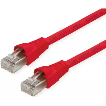 Telegärtner Cat6a S/FTP patch cable, 6 m, red