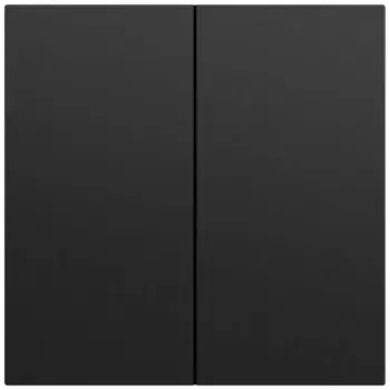 Gira System 70 Rocker 2-Gang, Black Painted, 329574