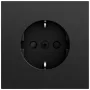 Gira System 70 SCHUKO socket SP, black, 445374
