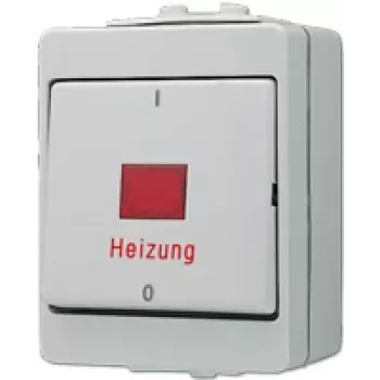 Jung 603 HW 3-Pole Switch, White