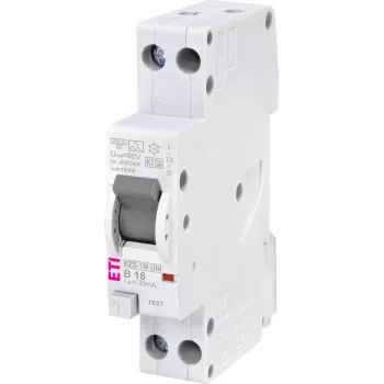 ETI 002176024 KZS-1M-UNI RCBO 1P+N, Type A, B16/0.03, 240 V, 16 A, 50/60 Hz